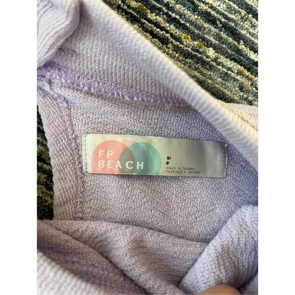 Free People Beach NWT Midi Column Dress Terrycloth Cut Out Purple size S - Picture 6 of 12